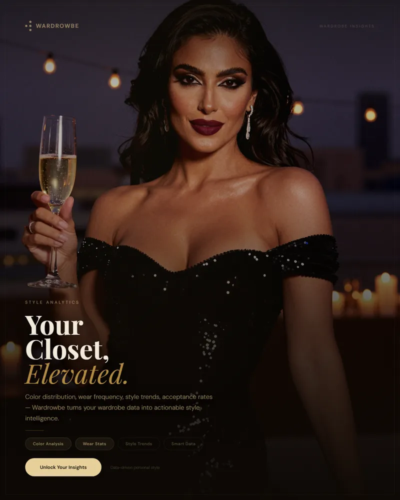 Split comparison showing Wardrowbe cloud dashboard and self-hosted Docker deployment